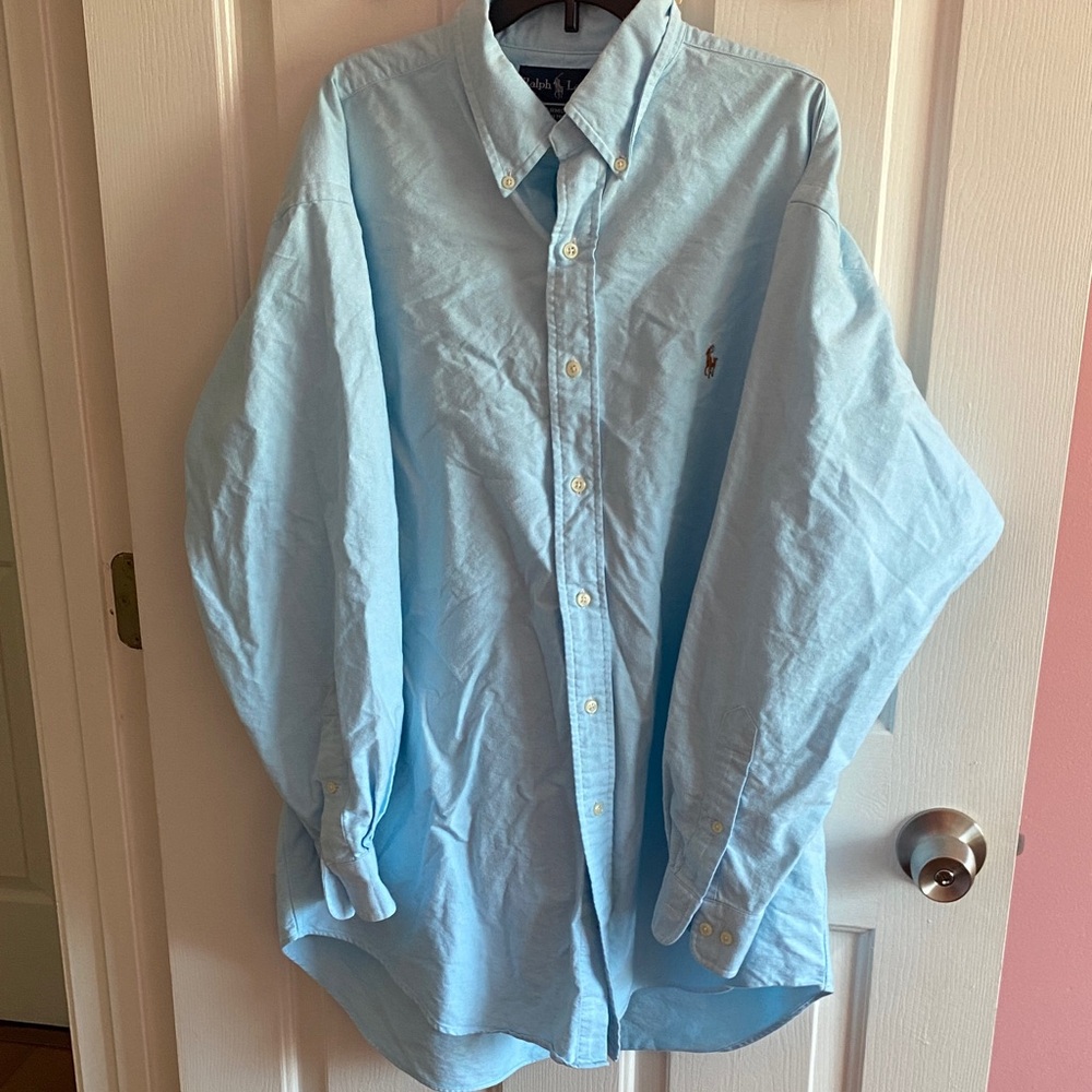 Ralph Lauren Light Blue Casual Button Down Shirt